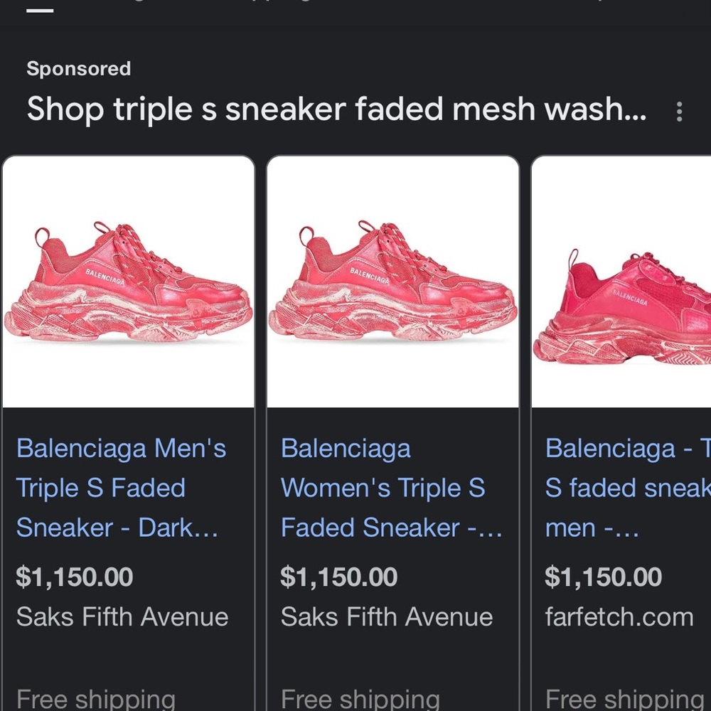 Balenciaga Triple S Dark Red sneakers - Picture 8 of 10